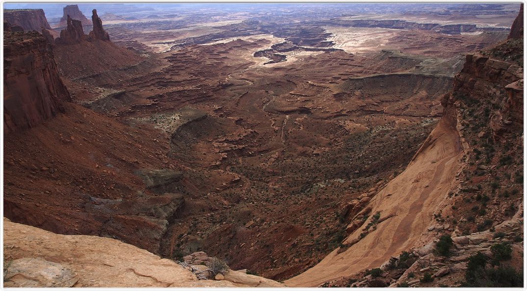 Parc national de Canyonslands (Island in the sky) (Utah).