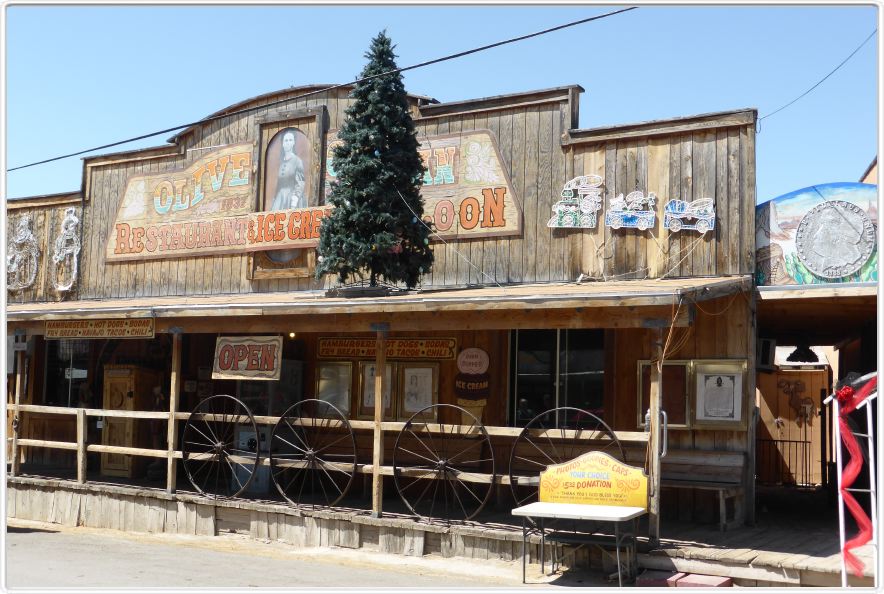 Oatman (Arizona). Ancienne ville minière (or) (Arizona).