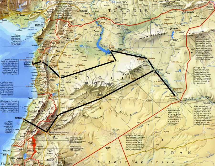 Carte Syrie