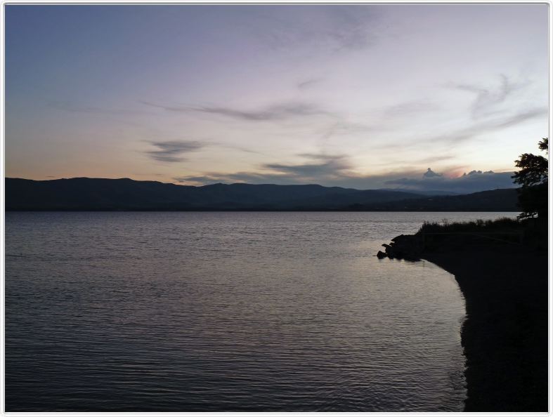 Le lac Sevan depuis l'hôtel