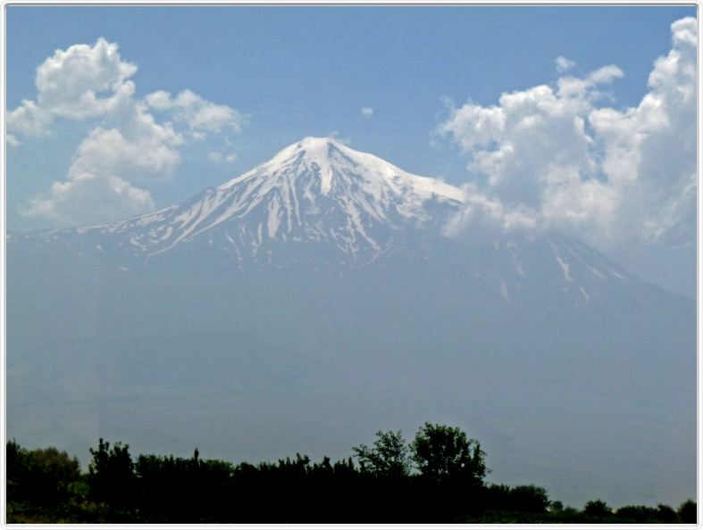Mont Ararat depuis le monastère de Khor Virap