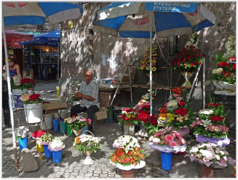 Marché aux fleurs d'Erevan
