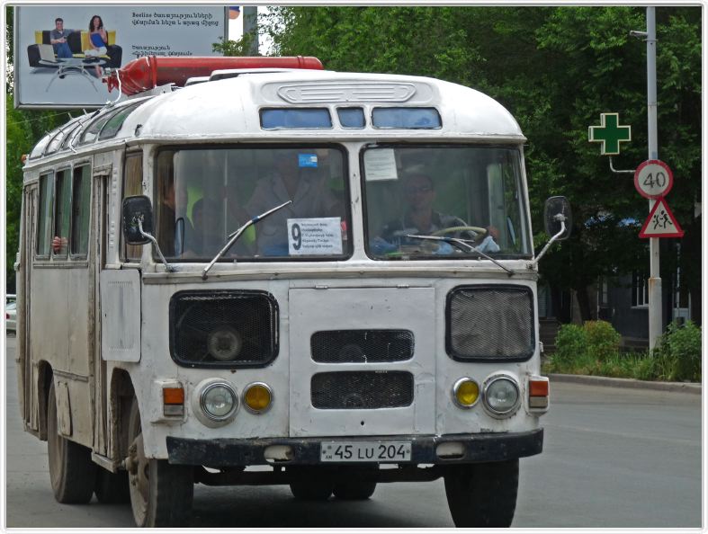 Gyumri. Bus à gaz.