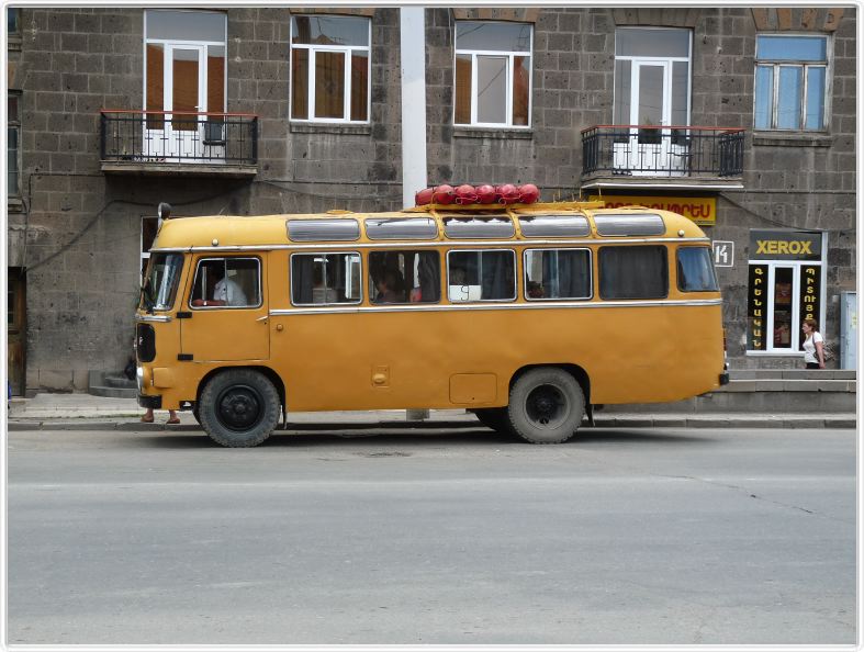 Gyumri. Bus à gaz.