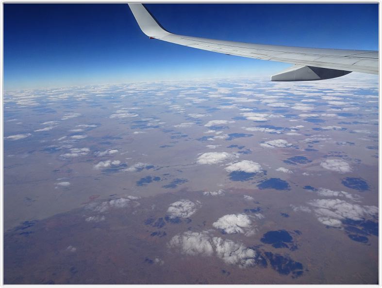 En vol, entre Darwin et Sydney.