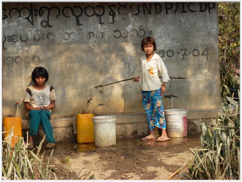 En route pour la visite d'un village d'artisans près du Lac Inle.