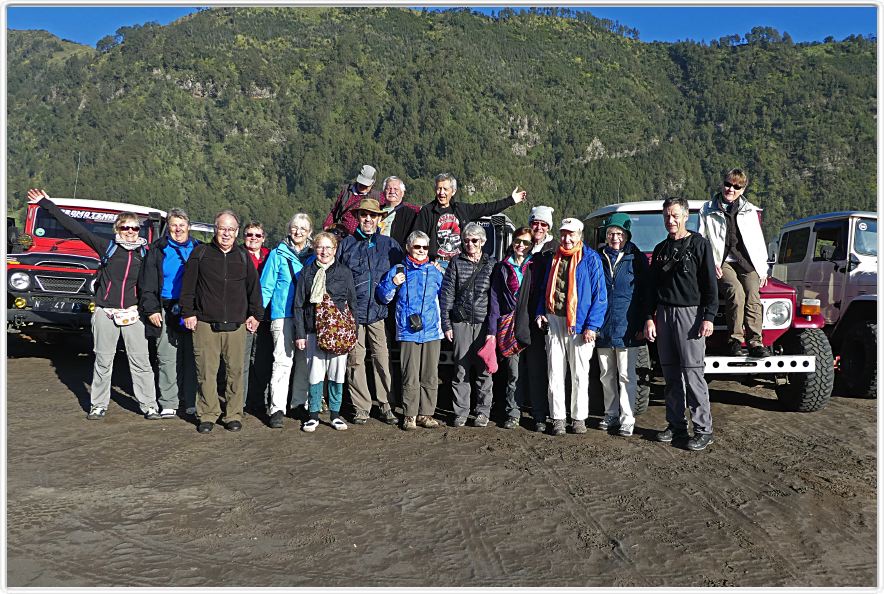 Début de l'ascension du Mont Bromo.
