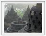 Temple de Borobudur (bouddhiste) au lever du jour.
