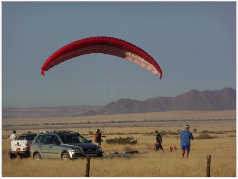 Solitaire : lacher de parapente