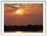 Coucher de soleil sur la Kavango