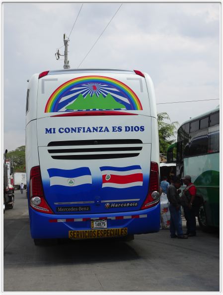 En route vers la frontière du Costa Rica