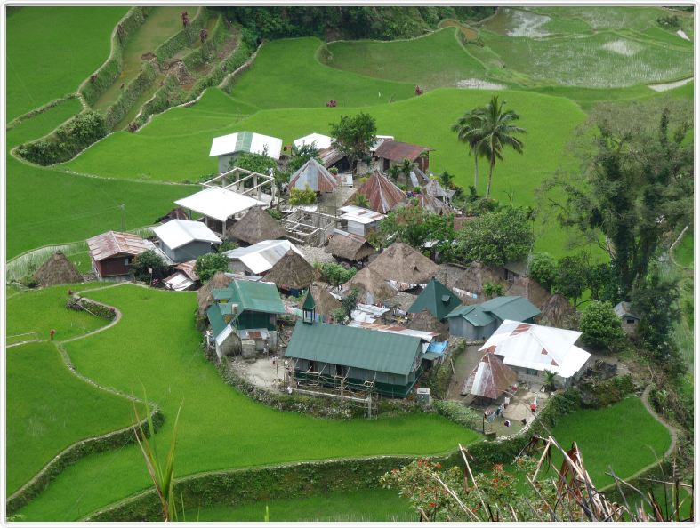 Village de Bangaan, vu d'en haut