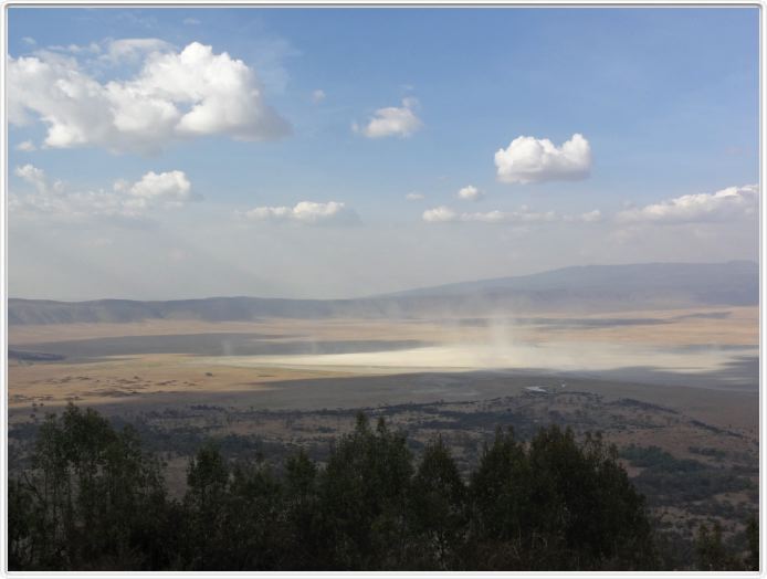 Au bord du Cratère de Ngorongoro